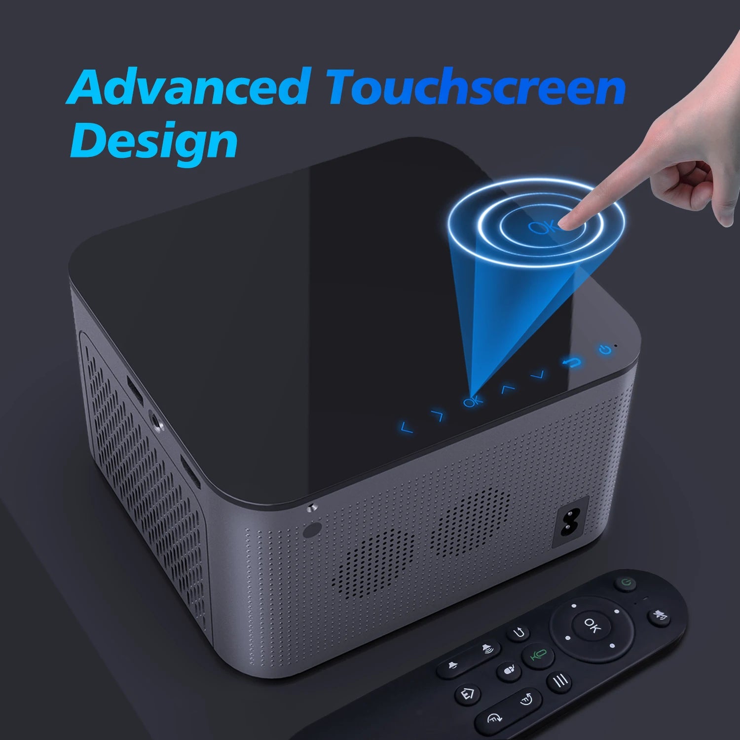 Ultra HD 4K Android 11 Smart Projector - 580 ANSI, 1920x1080P, WiFi 6, BT 5.0, Voice Control for Home Cinema Experience